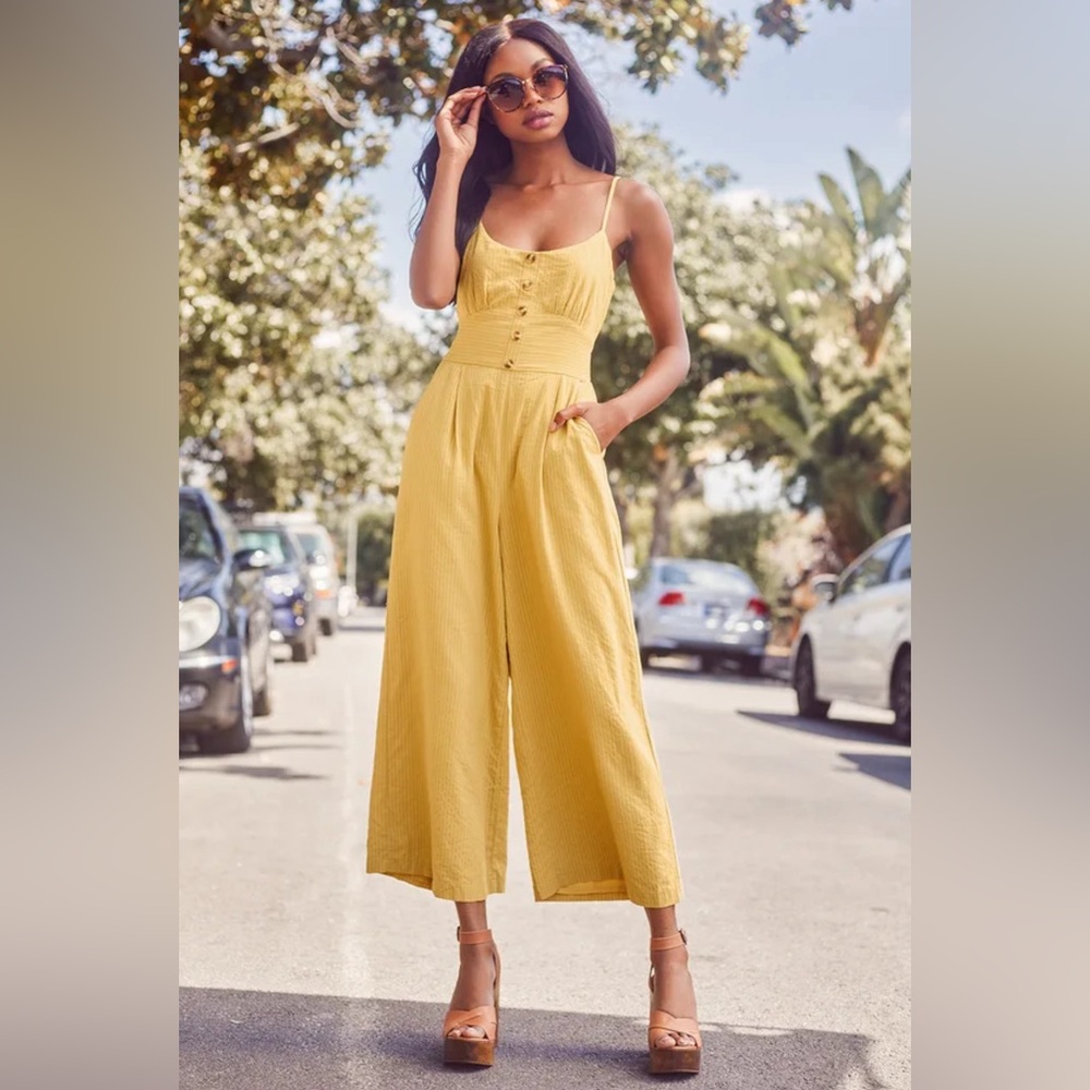 Lulu's Yellow Jumpsuit